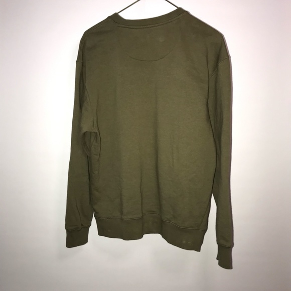 Jack & Jones Men's Olive Classic Crew Neck Sweater Medium - Picture 3 of 5